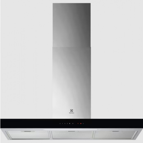 Produit EcoLine – Hotte décorative box 90 cm – Série 700 – Couleur:Inox – Connec