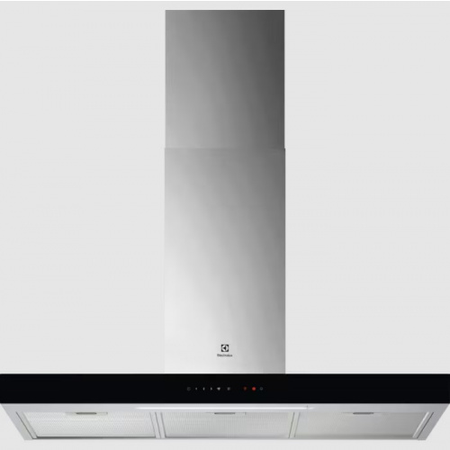 Produit EcoLine – Hotte décorative box 90 cm – Série 700 – Couleur:Inox – Connec