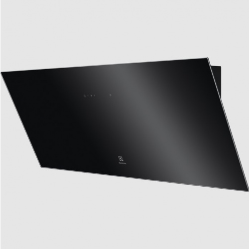 Hotte décorative verticale 90 cm – Série 500 – Couleur:Noir – Aspiration périmét