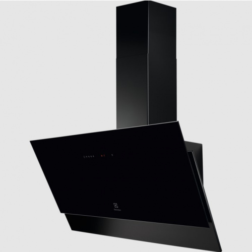 Hotte décorative verticale 90 cm – Série 600 – Couleur:Noir – Connection H²H : H
