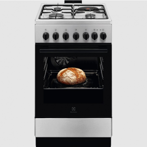 Cuisinière Mixte gaz/électrique 50×60 Multifonction – Plaque de cuisson : Mixte