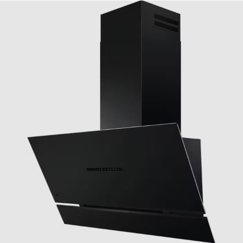 Produit EcoLine – Hotte décorative verticale 90 cm – Couleur:Noir mat – AutoSens