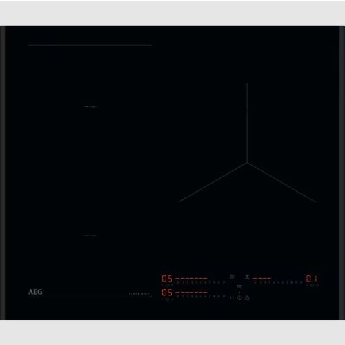 Table:Induction – Largeur (mm):610 – 3 foyers – Zone gauche en surface de cuisso