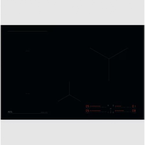 Table:Induction – Largeur (mm):800 – 4 foyers – 4 foyers induction dont une zone