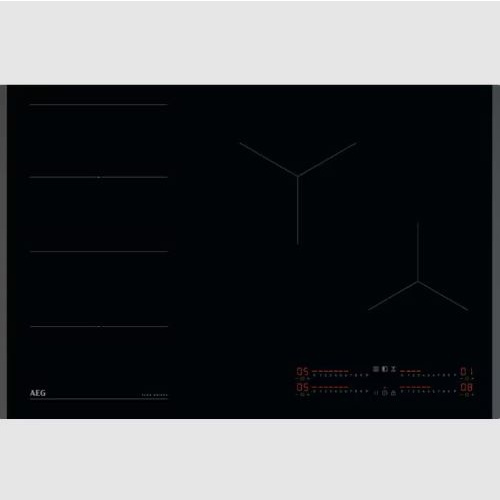 Table:Induction – Largeur (mm):780 – 4 foyers – Zone gauche en surface de cuisso