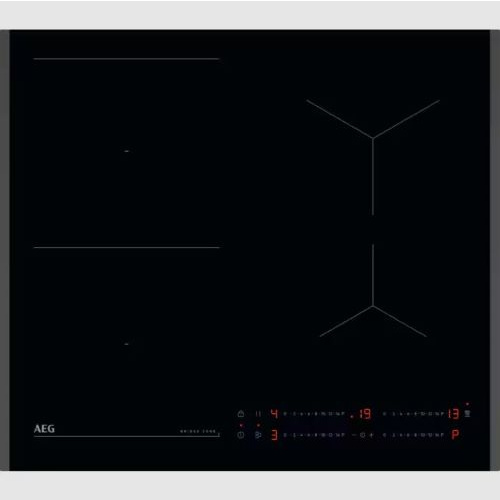 Table:Induction – Largeur (mm):590 – 4 foyers – Zone gauche en surface de cuisso