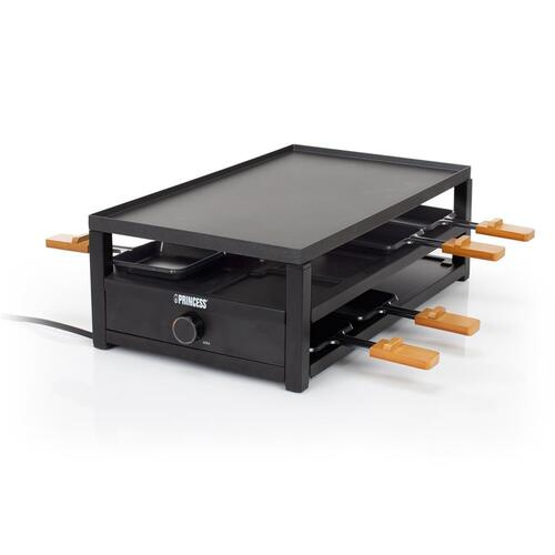 Appareil à raclette acier noir – 8 pers – 1300W