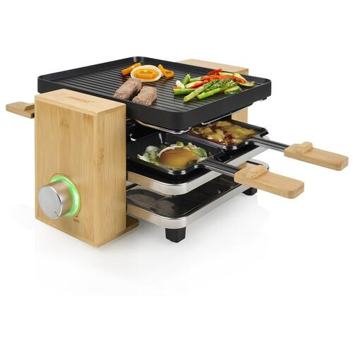 « Appareil à raclette – Pure 4
Bambou naturel – Rangement pour 4 poêlons »