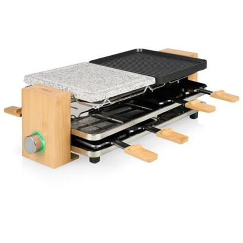 « Appareil à raclette – Pure 8
Bambou naturel – Rangement pour 8 poêlons »