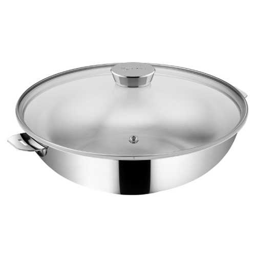 Salvaspazio+ Wok D26 +cv ss manche inox