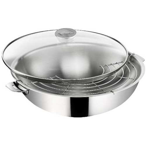 Salvaspazio+ Wok D30 +cv ss manche inox