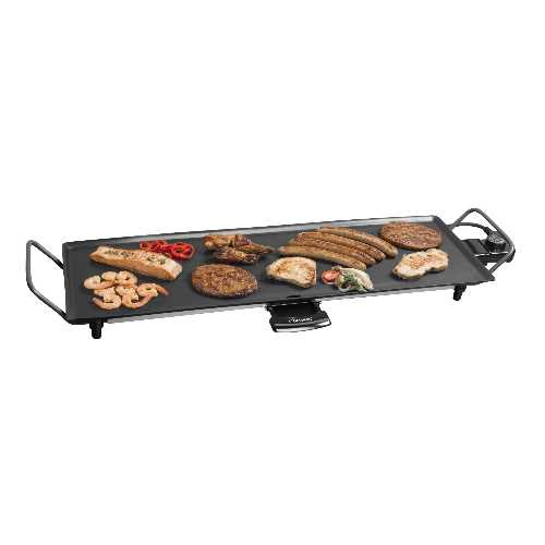 Plancha électrique – Plaque 70,5  x 23,5 cm – Revêtement adhésif – 1800W – Titan