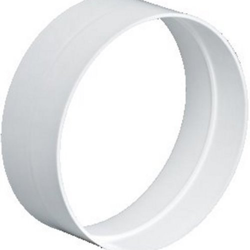 For connection of round duct DN 150 to remote fan units.