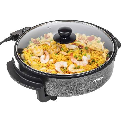 Poêle électrique multifonction – 3L – Ø 30cm – Cordon amovible avec thermostat –