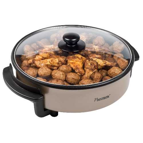 Poêle électrique multifonction – 3L – Ø 30cm – Cordon amovible avec thermostat –