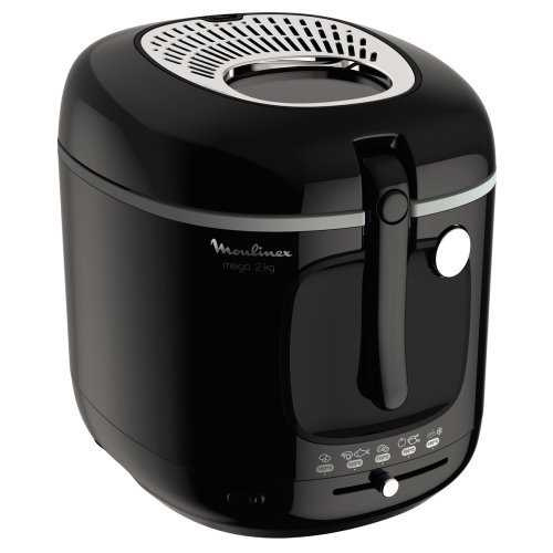 Friteuse MEGA 2kg XXL Noire Cuve Amov.AA