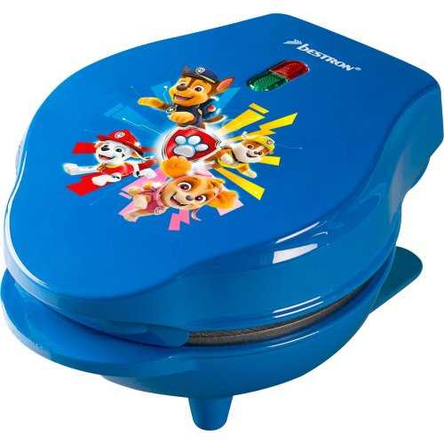 Gaufrier – 1 gaufre motif Paw Patrol – Plaque Ø 12,5cm – Revêtement antiadhésif