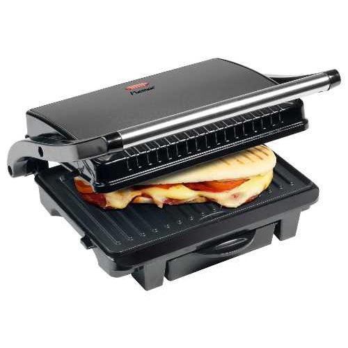 Grill à panini/viande – 25 x 17cm – Bac récupération de graisse – 1000W – Titan