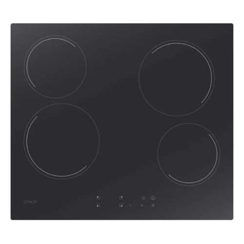 Plaque vitro 60 cm Candy CH64CCTT/1 – 4 zones – 20/20/16,5/16,5 (cm) – Puissance