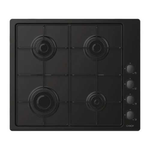 Plaque gaz 60 cm Candy CHW6LBB – 4 feux – 2,7 / 1,75 / 1,75 / 1,0 (kW) – Puissan