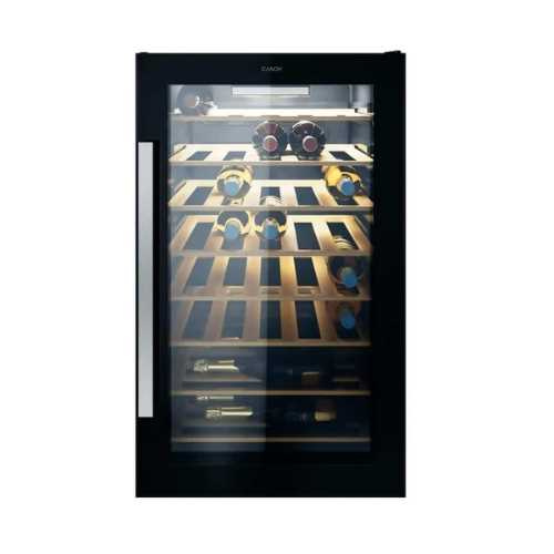 Monozone – 50 cm. Classe G // 39 dB(A). 121 L – 41 bouteilles. Réglage temp. éle