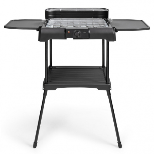 Barbecue sur pied 2200W H81,5 38,5X24 + Tables Noir