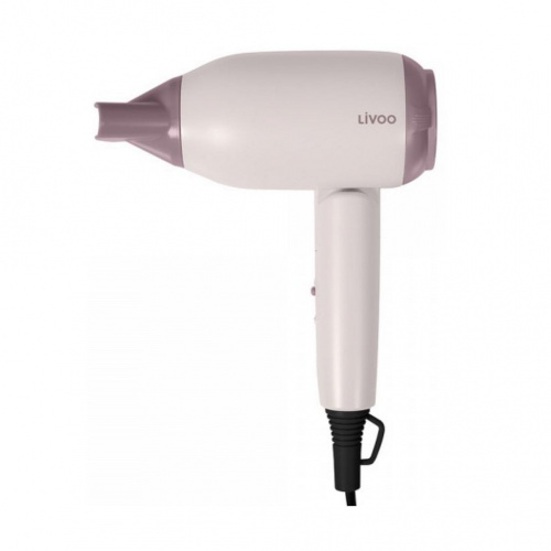 Sèche cheveux 1200W 80dB 2Vit. Pliable Blc