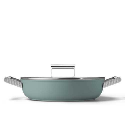 Sauteuse Vert Mat D28 Rev Céram Inx tt feux+couv