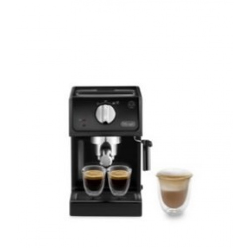 Black ABS finishings, advanced milk frother, E.S.E. compatibility, 1l water tank