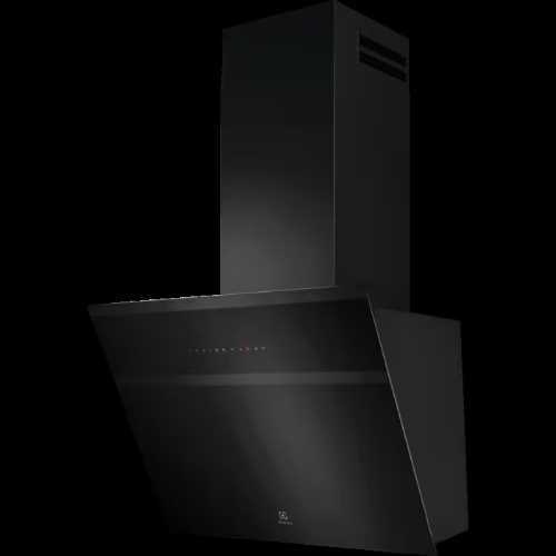 Hotte verticale – Couleur:Noir – Dimensions H / L / P (mm):950min -1340maxi /598