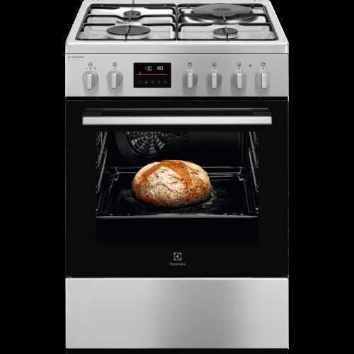 Cuisinière Mixte gaz/électrique 60×60 SteamBake – Plaque de cuisson : Mixte gaz