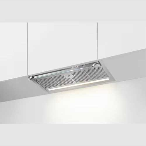 Hotte escamotable – Couleur:Inox – Dimensions H / L / P (mm):330/600/308 – entre