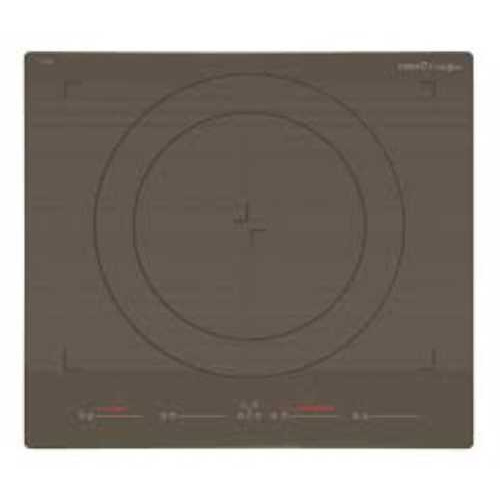 « 4 cooking areas:
Front Right: 1 area with Booster function of 237x189mm of 2.1k