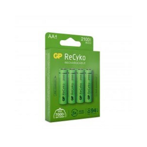 Blister de 4 piles rechargeable Recyko+ AA 2100mAh