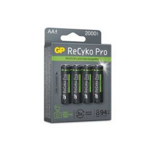 Blister de 4 piles rechargeable Recyko+ AA 2000mAh (Photo Flash)