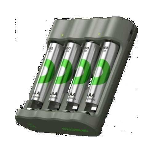 Chargeur classique GP B441 + 4 accus AAA 850 mAh