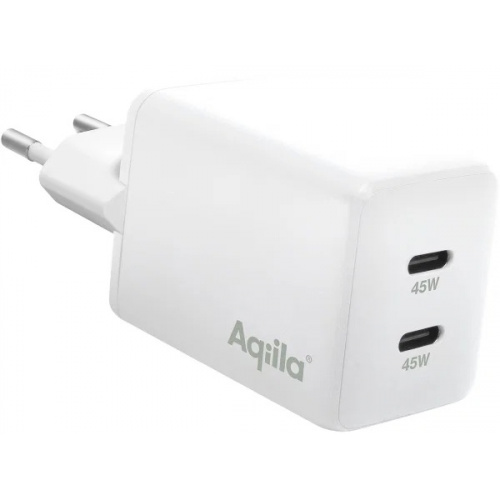 Chargebird W2 GAN – Chargeur mural 45W – Blanc – 2xUSB-C