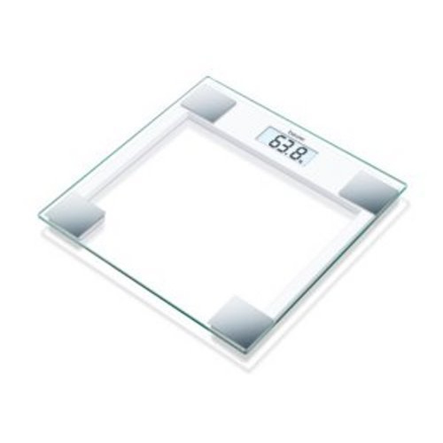 Pèse-personne en verre transparent ultra plat < 150 kg