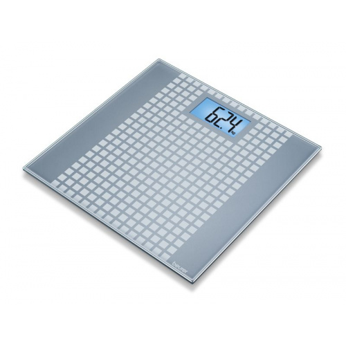 Pèse-personne en verre basic – LCD bleu