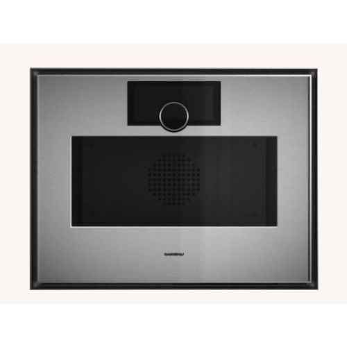 FOUR COMBI-VAPEUR 60CM HAUTEUR 45CM SERIE EXPRESSIVE INOX/VERRE FUME RESERVOIRS