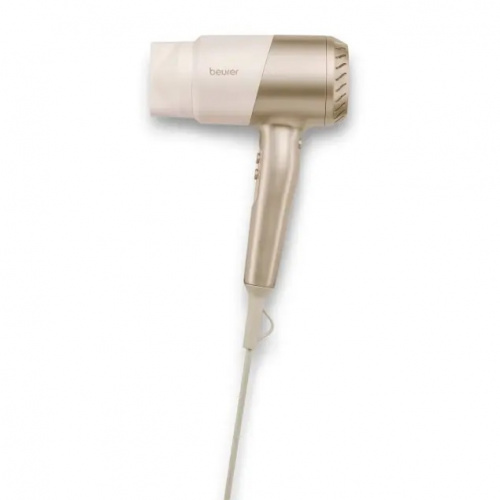Sèche-cheveux compact – fonction ionique – Iconic Pro – Blanc et Or