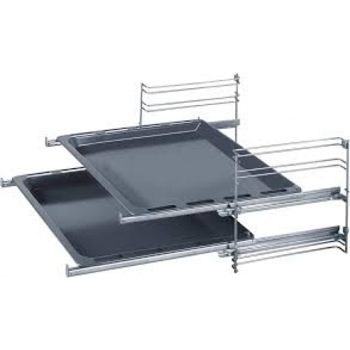 Rail télescopique 2 niveaux pour four ecoclean  Matière: inox