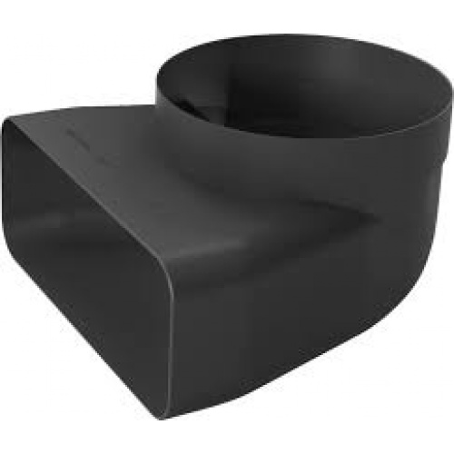 Adaptateur rond/plat avec coudé à 90 ° pour les appareils avec sortie d’air rond