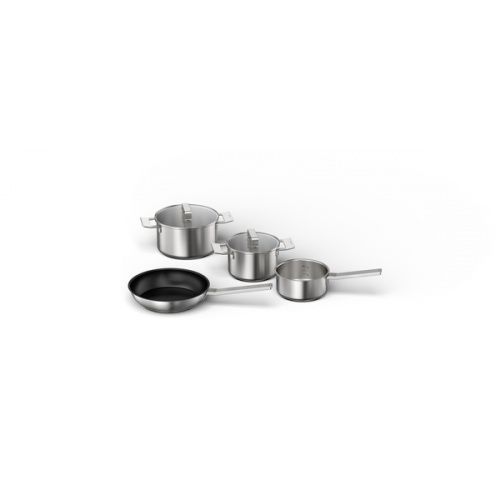 Compatible avec l’induction  Casserole Ø 18 (bas) / 20 cm (haut), capacité de 3,