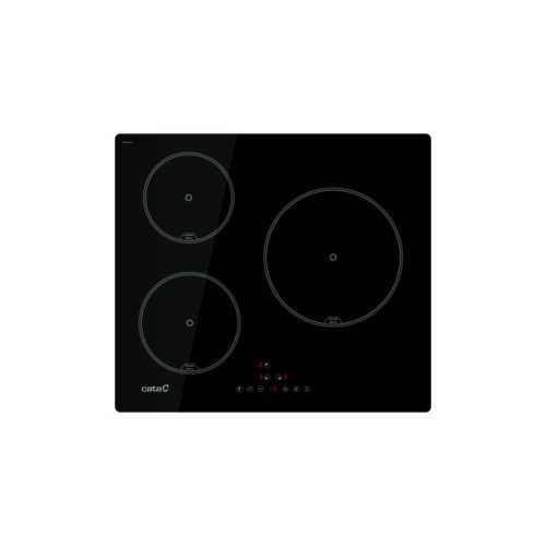 “60cm induction hob 3 zones (27cm/22cm/18cm)
Sliding touch controls with beep
9
