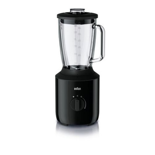 800W, NOIR, COUPE EN VERRE RÉSISTANT À LA CHALEUR DE 1,5 L, IMPULSION À VITESSE