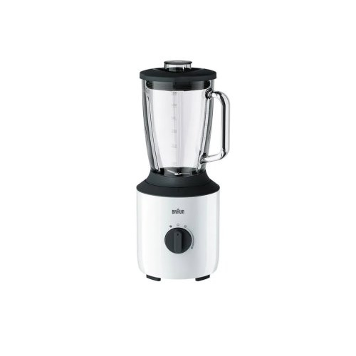 800W, BLANC, COUPE EN VERRE RÉSISTANT À LA CHALEUR DE 1,5L, IMPULSIONS À VITESS