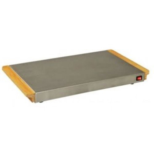 chauffe plat à accumulation 800W inox-bambou