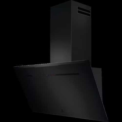 Hotte verticale – Couleur:Noir mat – Dimensions H / L / P (mm):950min -1340maxi