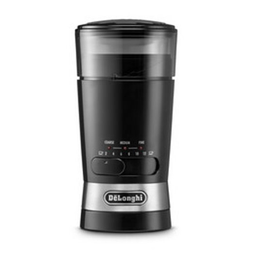 100 gr bean container capacity, stainless steel blade, push-to grind system, adj
